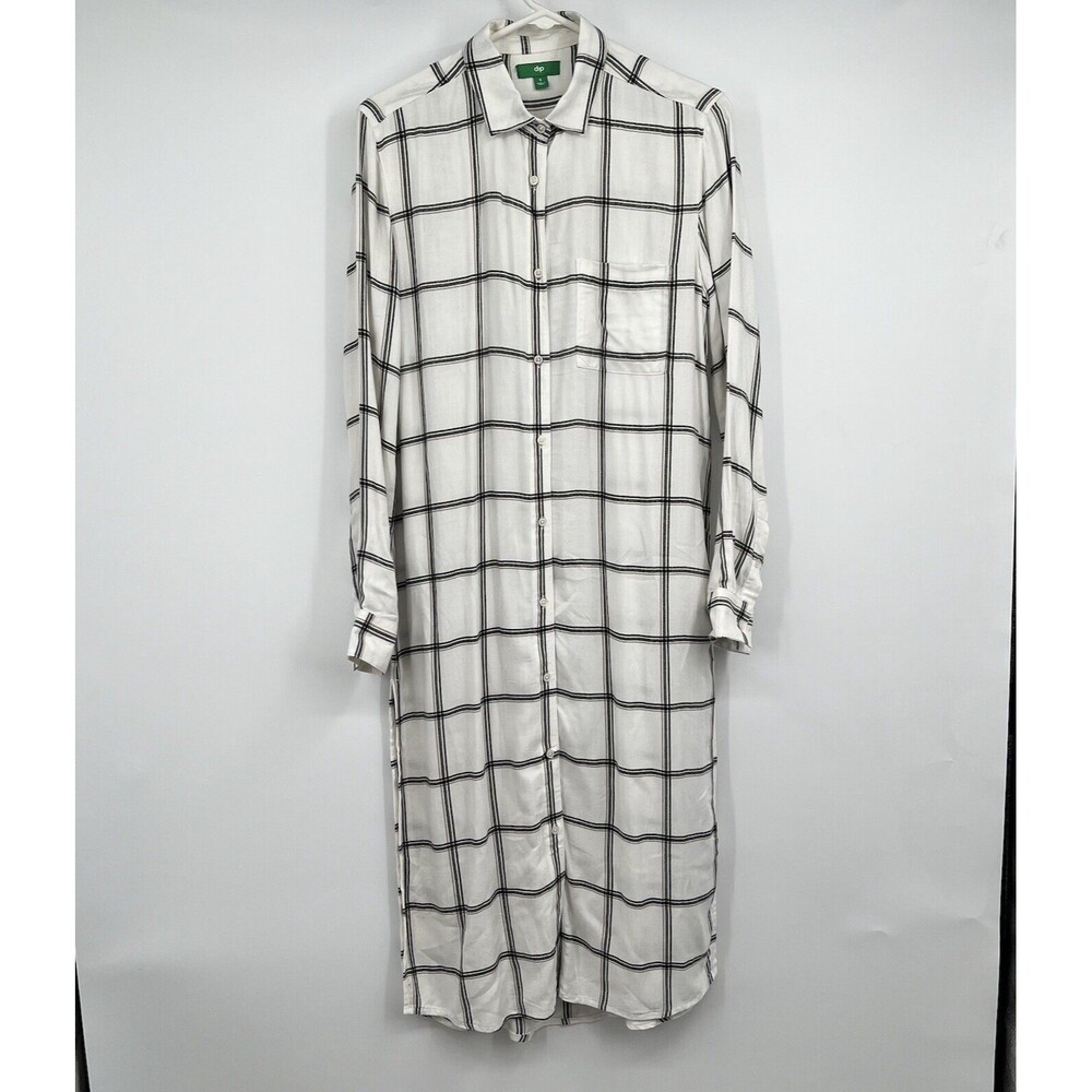 NWOT DIP Tunic Bathing Suit Cover Light Cardigan Western Hippie Boho Window Pane